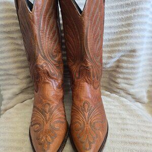 Brown Leather Western Boots